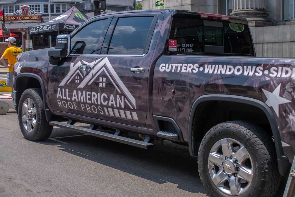 All American Roof Pros truck